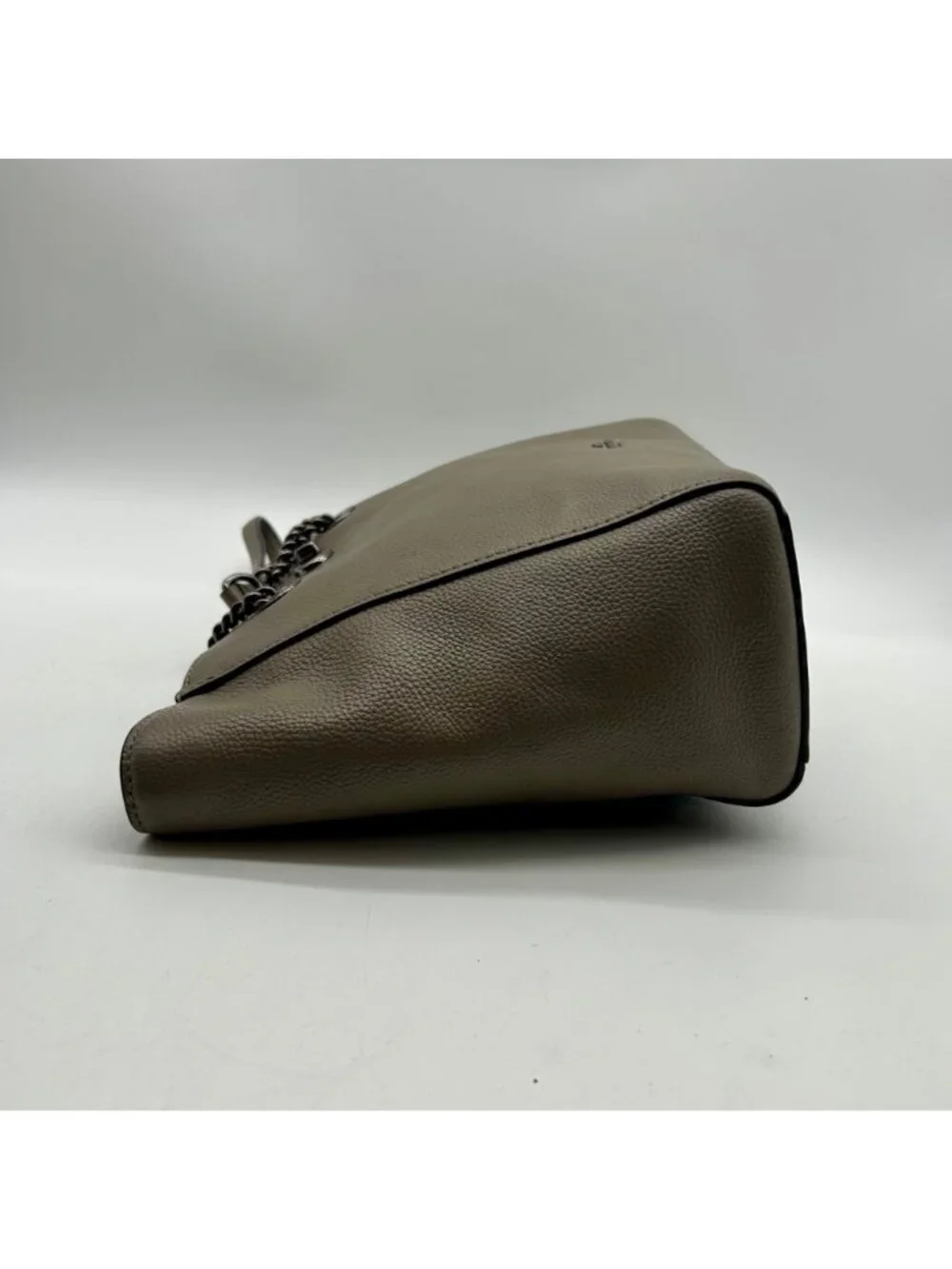 Coach Soft Grey Turn-lock Chain Tote Bag 57107